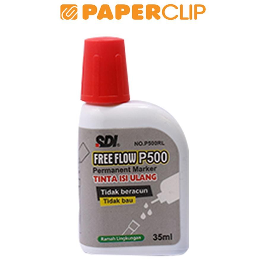 

ISI ULANG / INK MARKER SDI PERMANENT P500RL RED