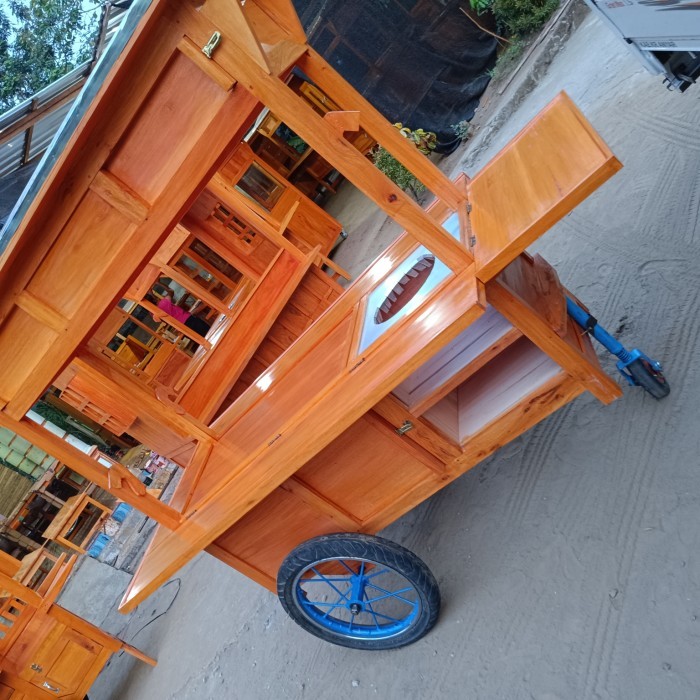 gerobak angkringan roda tiga