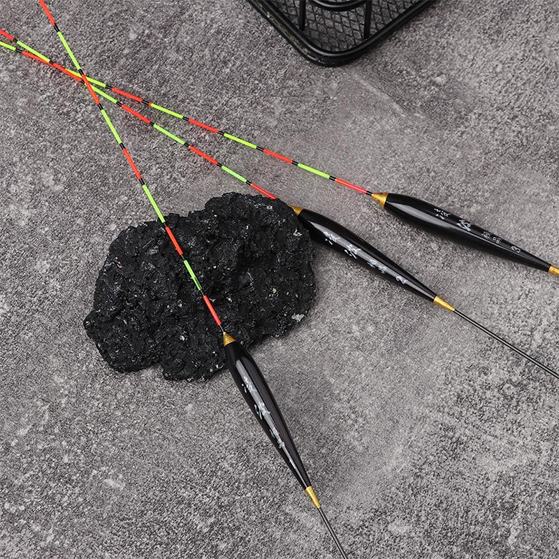 Fishing Float Wood Fluorescent High Sensitivity Bobber Luminous Float Marked Bold Fishing Light Floa