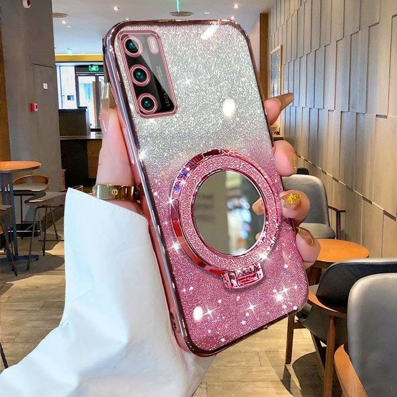 New Phone casing OPPO A16 A16e A16k Cover Magnetic Plating Sparkling Diamond silicone Softcase shock