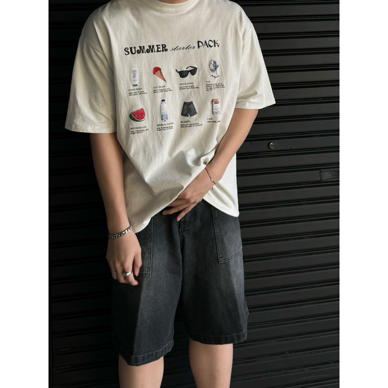 【HOT】 RUDEBASIC - Summer Oversized Tee | Heavy Weight