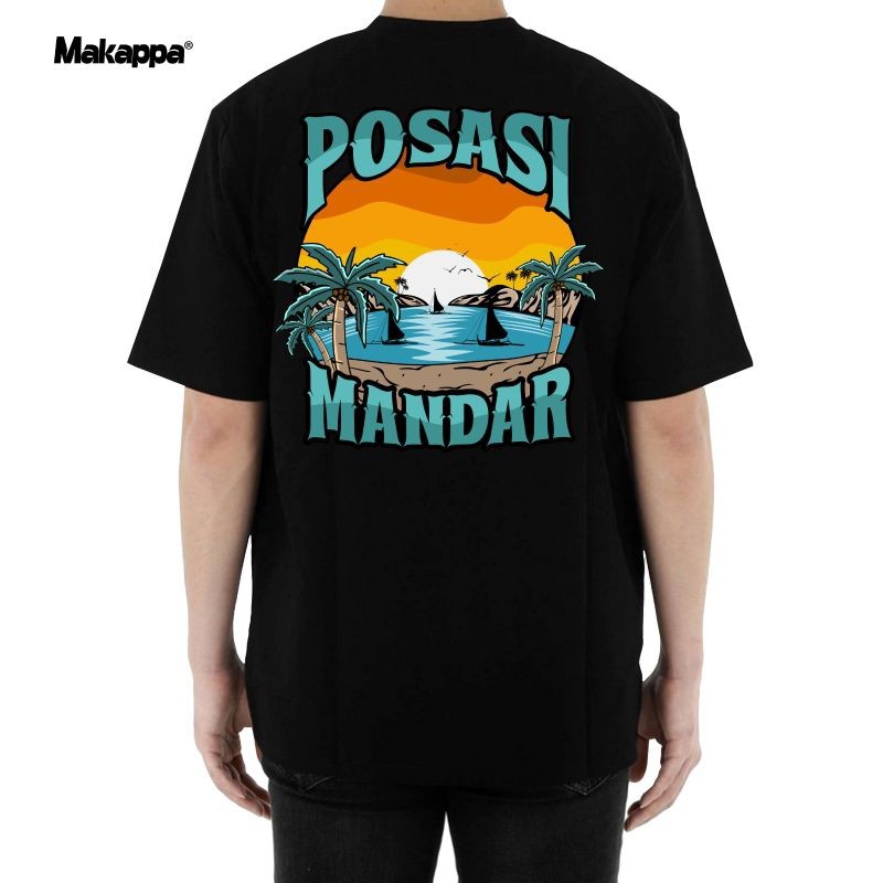 T-shirt POSASI MANDAR|Kaos Brand Lokal Original|Kaos Distro|Kaos Pakaian Pria