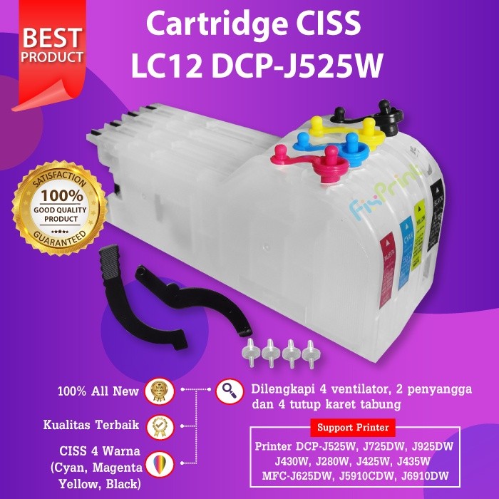 FixPrint Cartridge Tinta CISS LC-400 LC400 Infus MFC-J5910DW J6710DW J6910dw