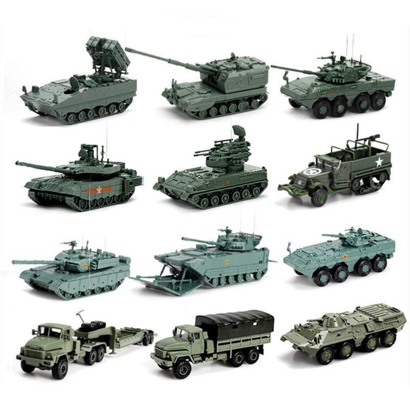 4D 1/72 Tank Assembly Puzzle Model Infantry Fighting Vehicle Military Tractor Artillery Boys' Toys