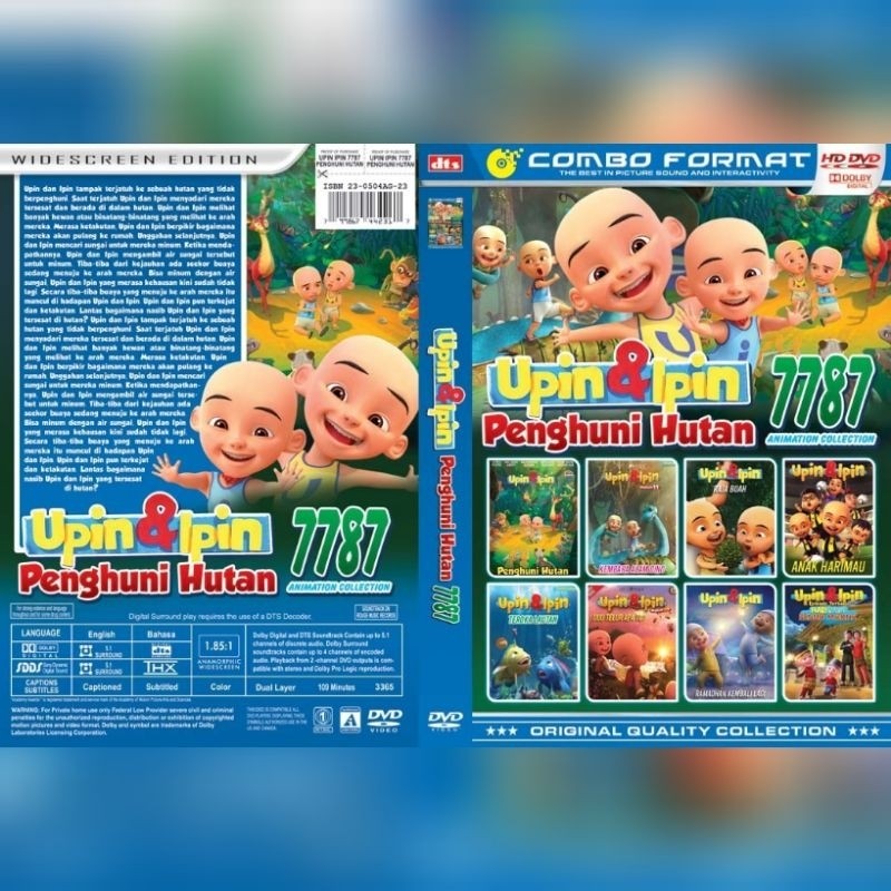 Kaset Animasi Movie UPIN IPIN PENGHUNI HUTAN - 2023