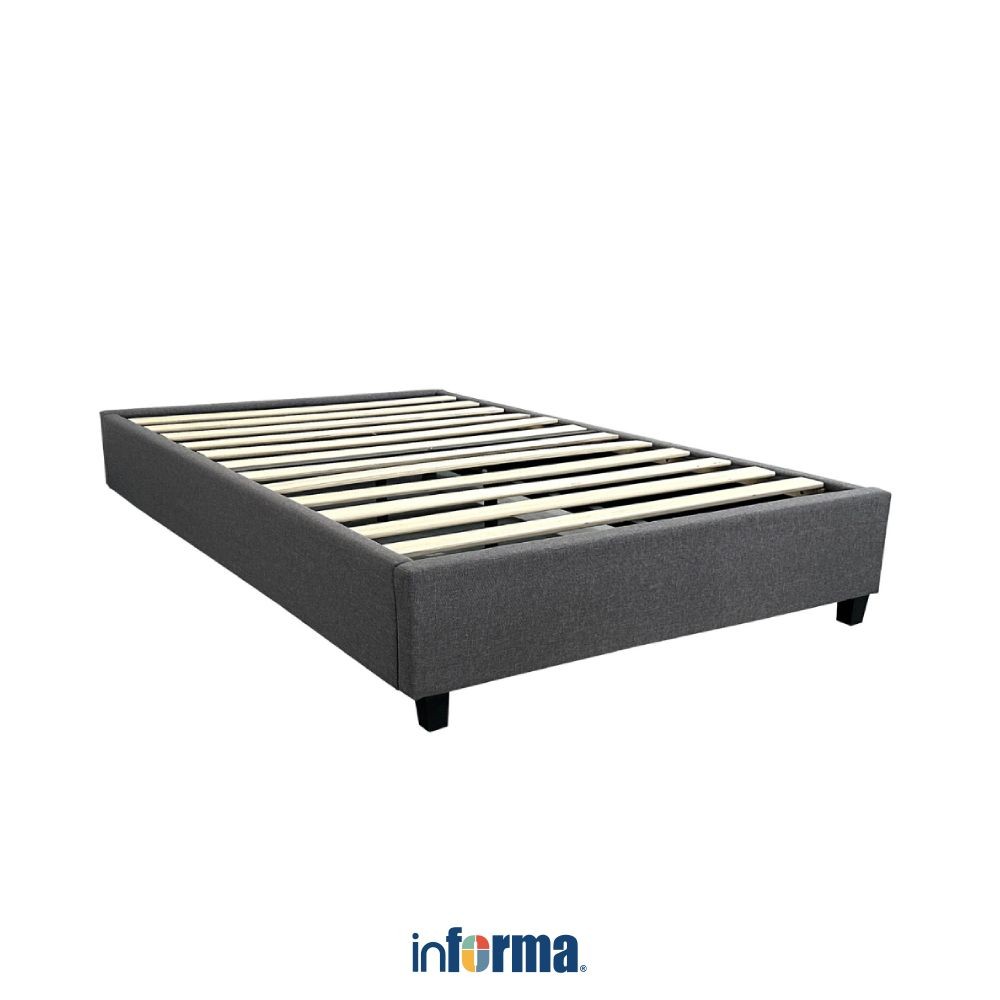 Informa 180X200 cm Linford Iii Dipan Tempat Tidur - Abu-Abu Ranjang Kasur Divan Tempat Tidur Furnitu