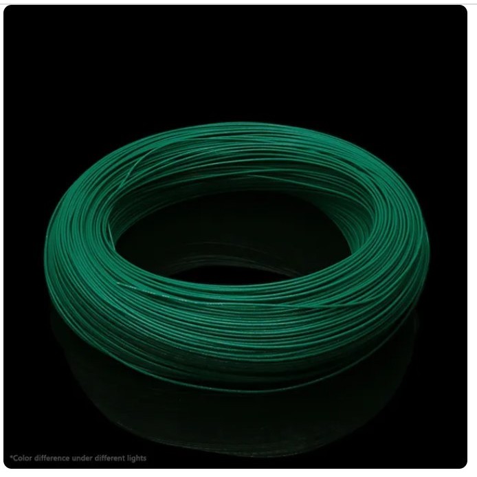 

OC88 1Meter Kabel 24awg AWG24 Serabut putih Tined Silver Tinned Cu Per - Hijau