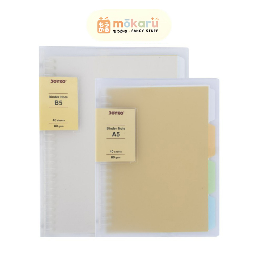 

Joyko Binder Note Trasparant A5-TP-P519 Buku Binder A5 Loose Leaf Lucu Murah