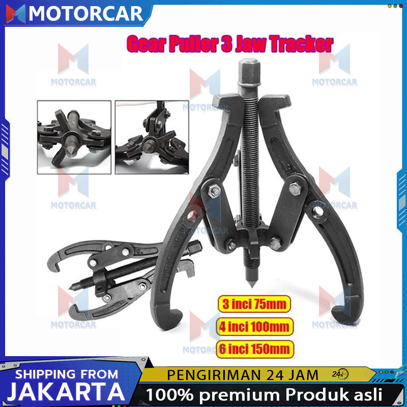 

3 Inchi 4 Inchi 6 Inchi Treker 3 Kaki 4" Inch - Gear Puller 3 Jaw Tracker Traker - Alat Melepas Bearing - Alat Melepas Laher Treker 3 Kaki 6/4/3 Inch Gear Puller 3 Jaw Tracker Bearing Puller 3 Arm kunci treker cvt treker bearing treker magnet