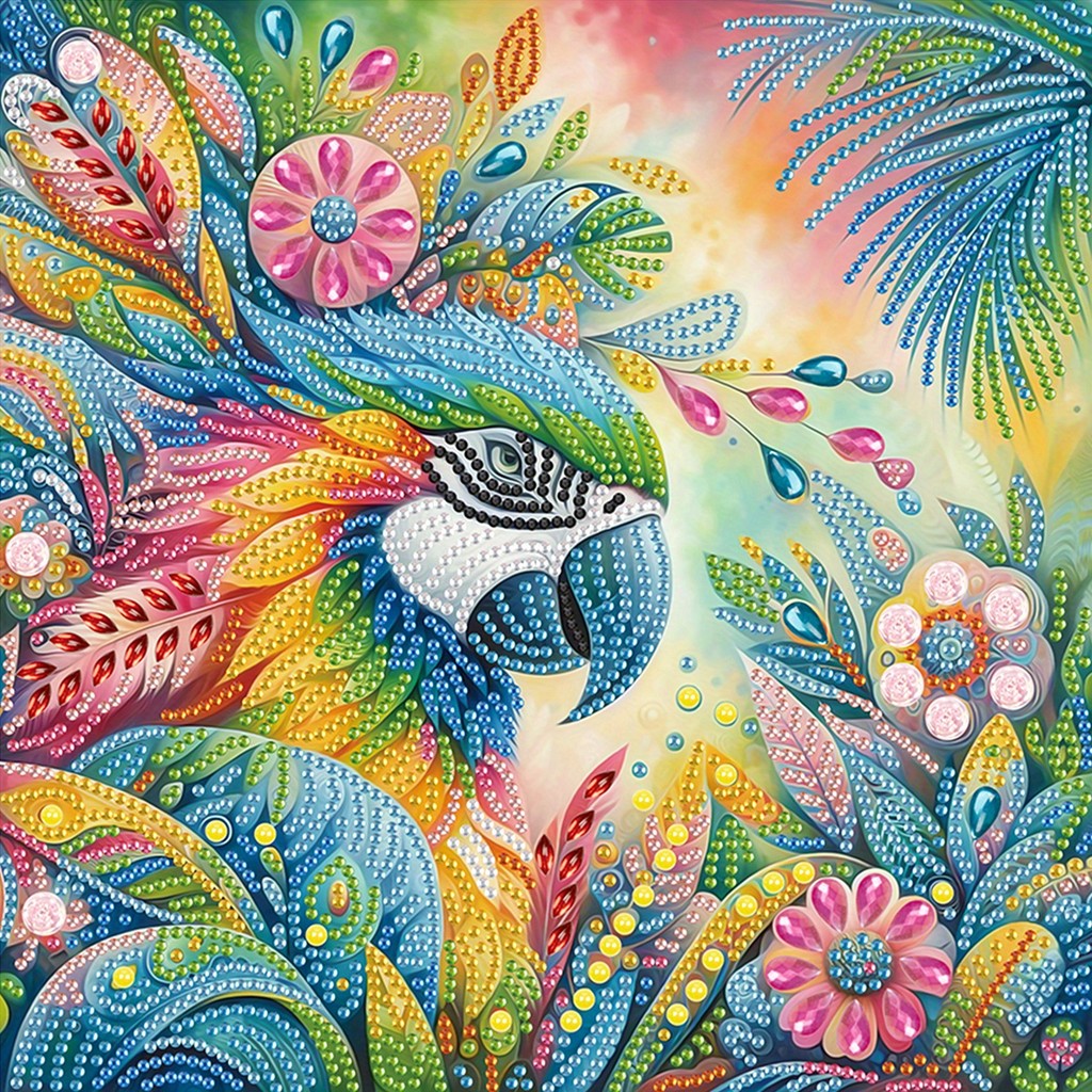 

DIY Flowers and Birds 5D Special Shape Diamond Art Kits for Beginners,Diamond Art Painting Kits for Home Wall Decoration Gift