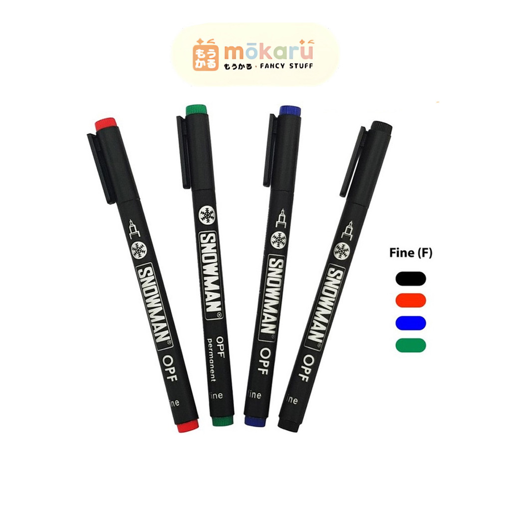 

Snowman Permanent Marker / Spidol OHP F (Fine)