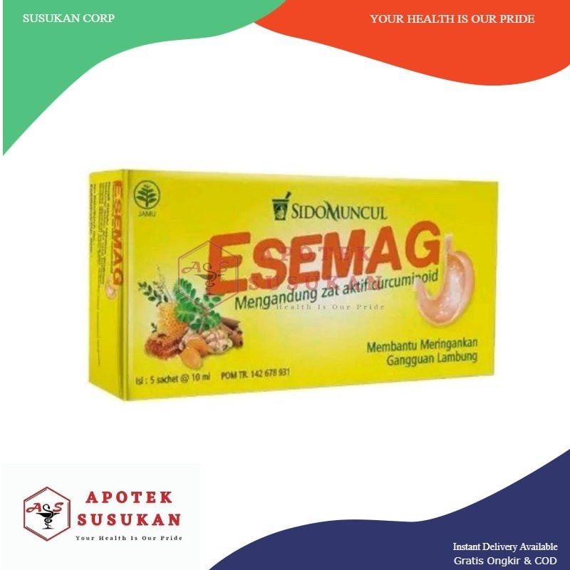 Esemag Cair Sidomuncul 5 Sachet / Obat Lambung