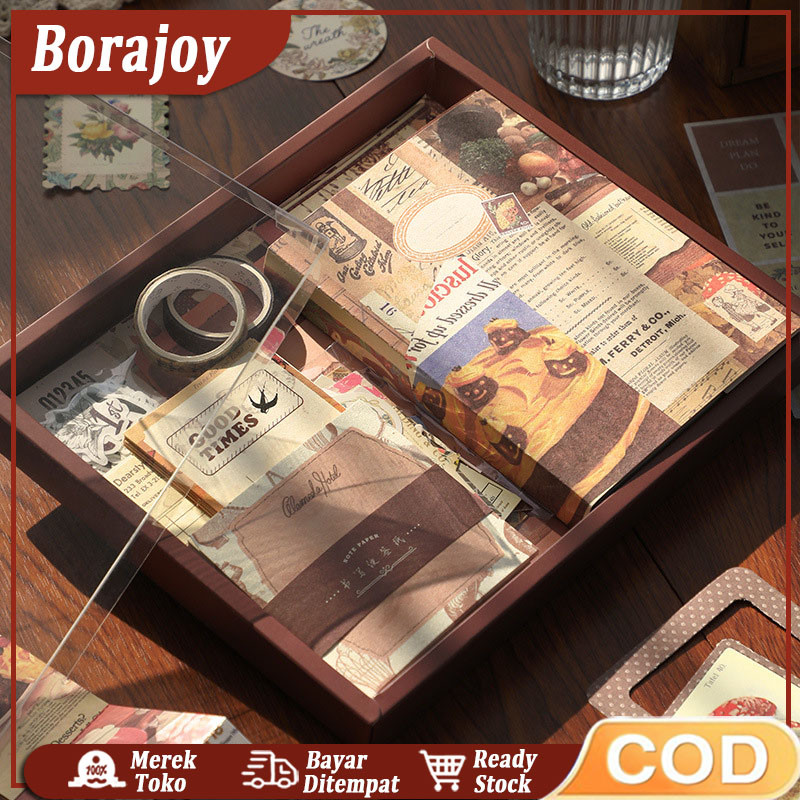 

155 Pcs A6 DIY Journal Set 11 in 1 Gift Box Hadiah Murah Unik Vintage Scrapbook COD Lucu