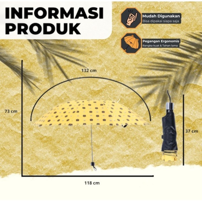ACEH.NONO 115982 Payung Bear Payung Lipat UV Motif Beruang Payung Serbaguna