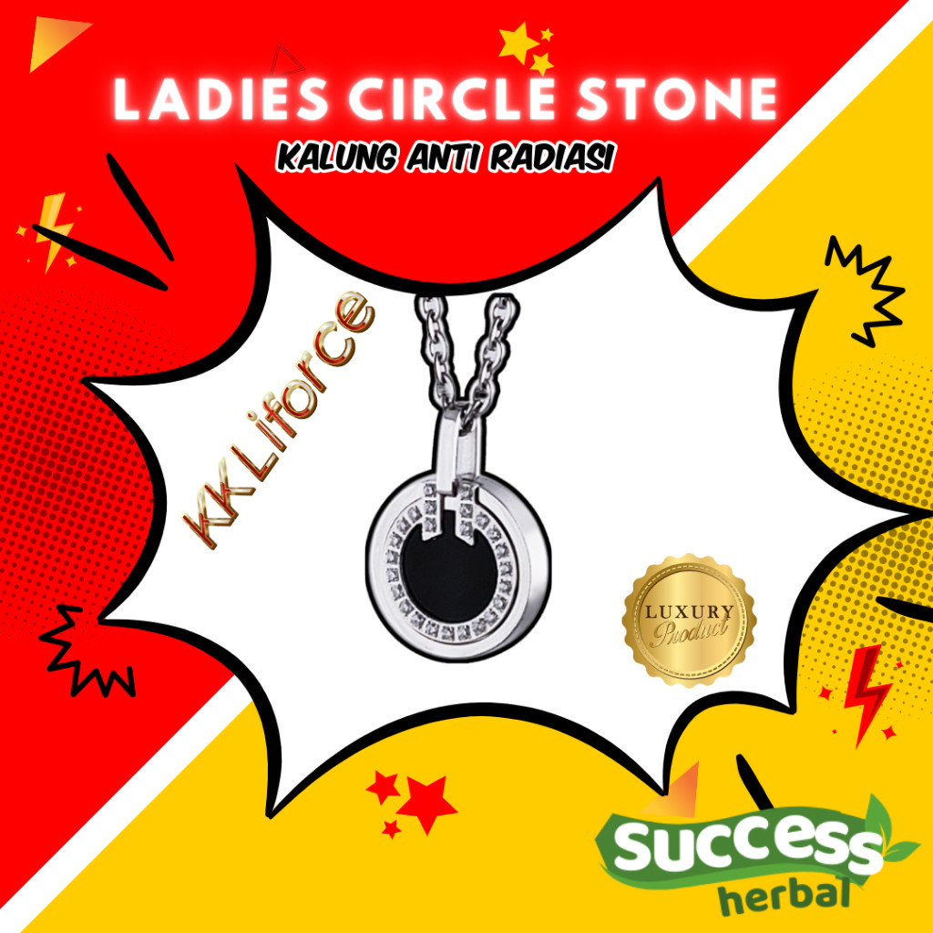 Kalung Energi untuk Kesehatan wanita  KK Liforce KK Lifeforce LADIES CIRCLE STONE original asli prom