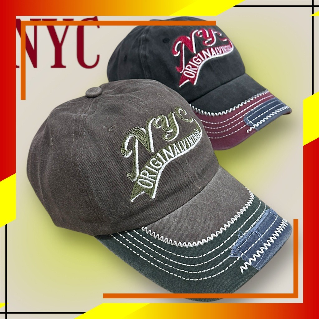 COOLTUF - Baseball Cap Pria Cotton Wash Premium  Topi Casual Cowok Bordir NYC