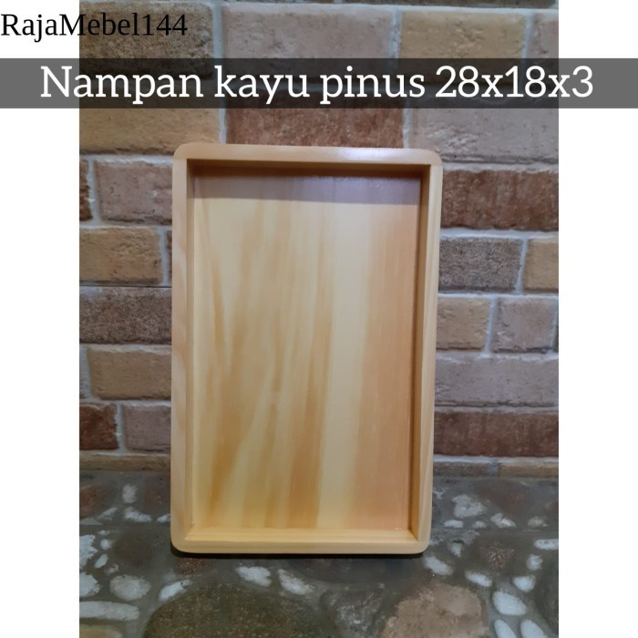 

Nampan Kayu/ Baki Kayu/ Nampan roti 28x18x3cm gratis ongkir