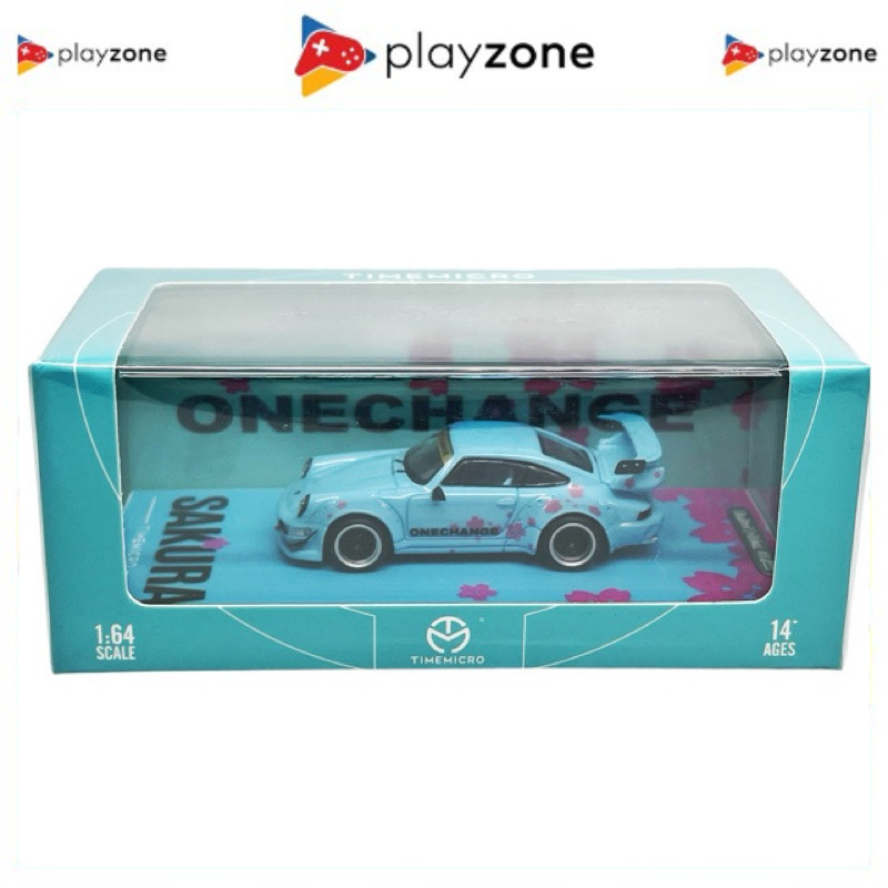 Time Micro 64 Porsche RWB GT Wing Sakura Japan Tiffany Blue