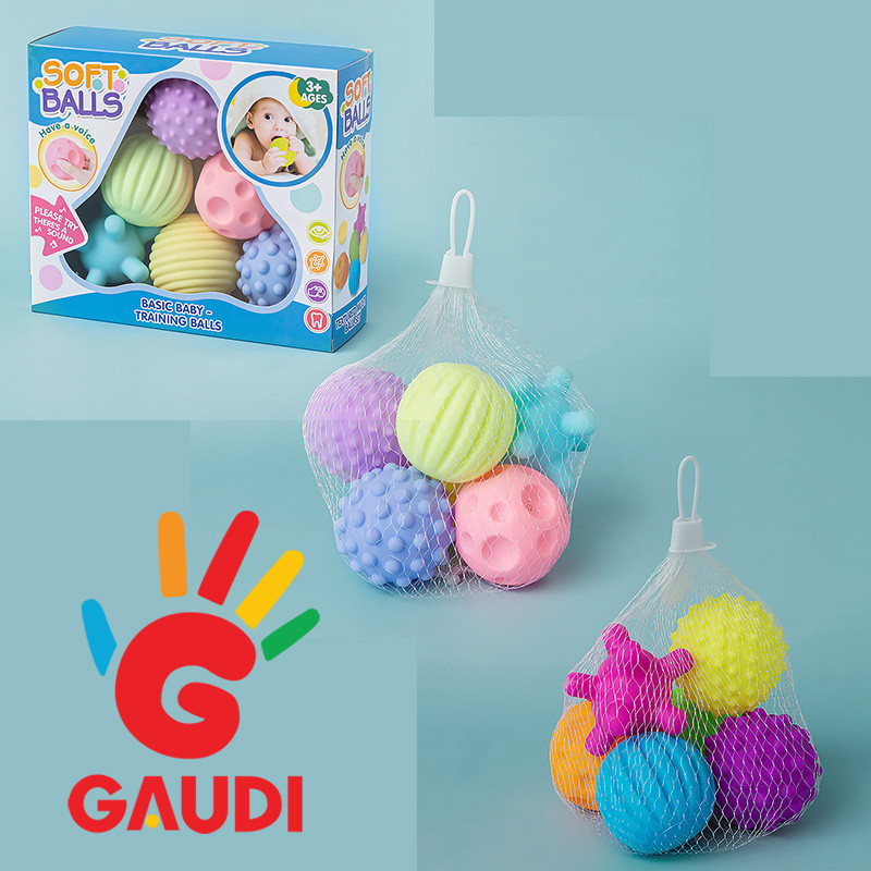 GIGITOY Mainan Bayi 0 6 Bulan/mainan Bayi Perempuan/Teka-teki Kunyah Bola Pijat Sensorik