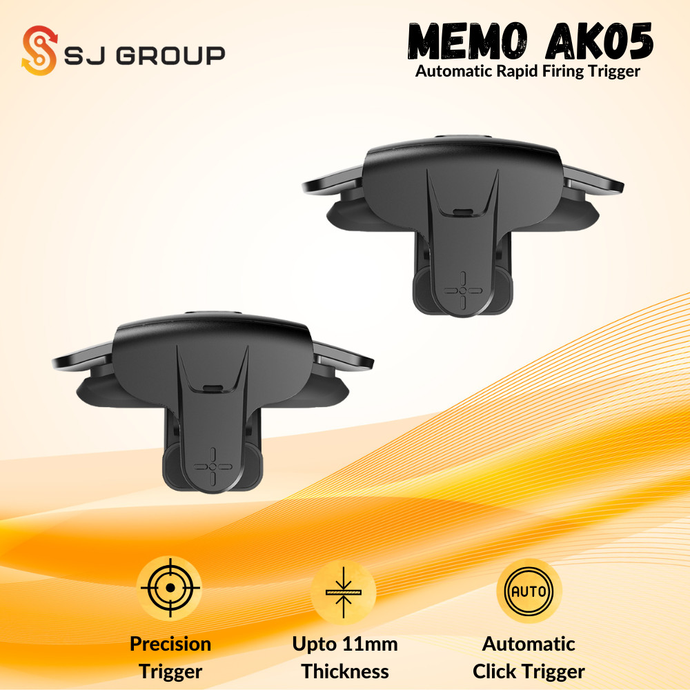 Memo AK05 Automatic Firing Trigger L1 R1 Tembak Otomatis Triger HP for Mobile Gaming