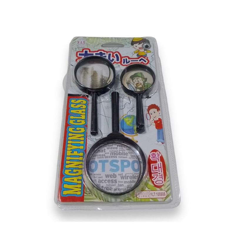 

Kaca pembesar set 3pcs 40mm 50mm 60mm