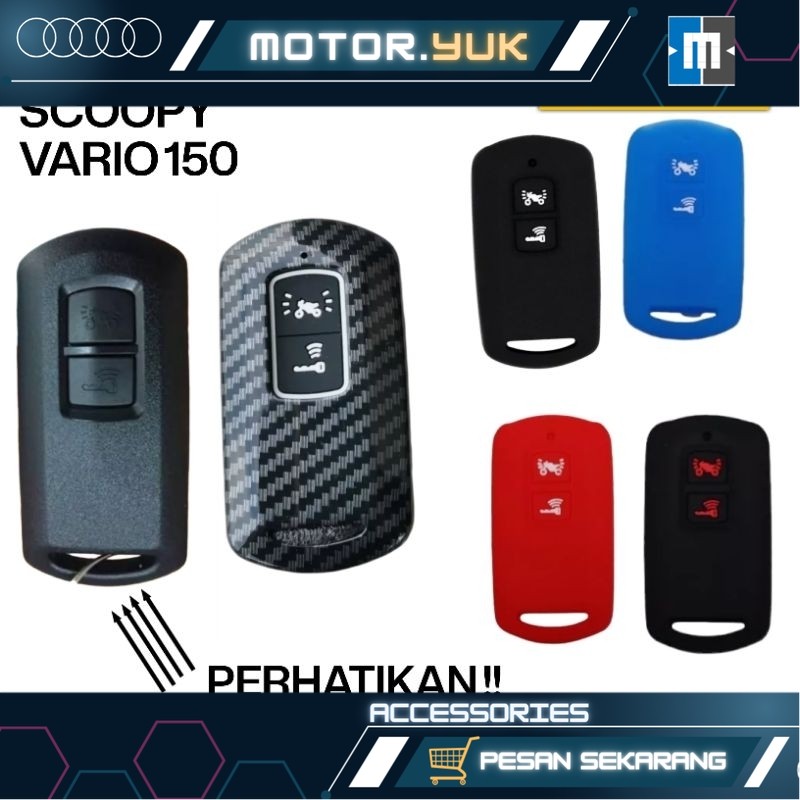Cover Remot Scoopy 2021-2022 Cover Remot Vario 150 Keyless Sarung Remote Scoopy