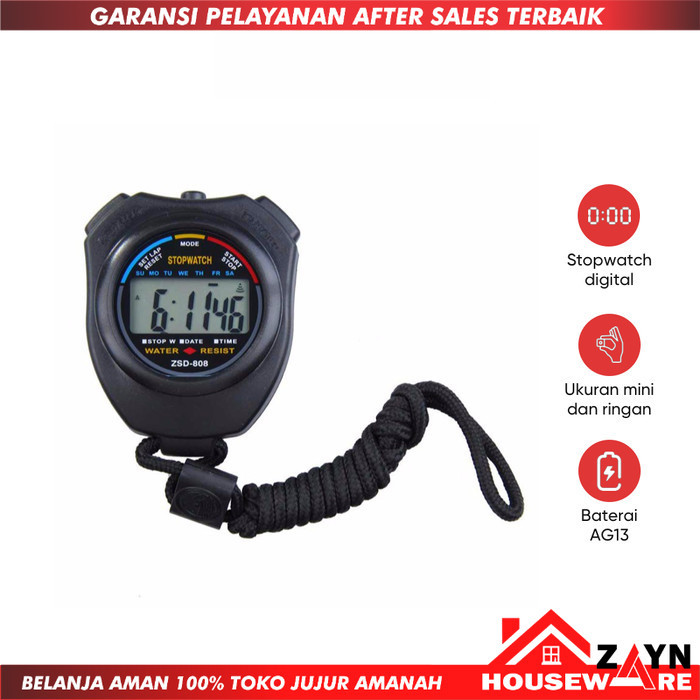 Stopwatch Professional TaffSport dengan Strap - ZSD-808