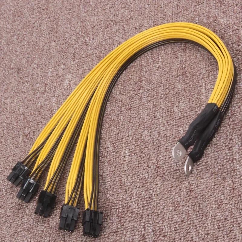 S7 S9 To 5X PCI-E Pcie 6Pin GPU Graphics Card Splitter Power Cable BTC Miner Bitcoin S11 T9+X10 L3+A