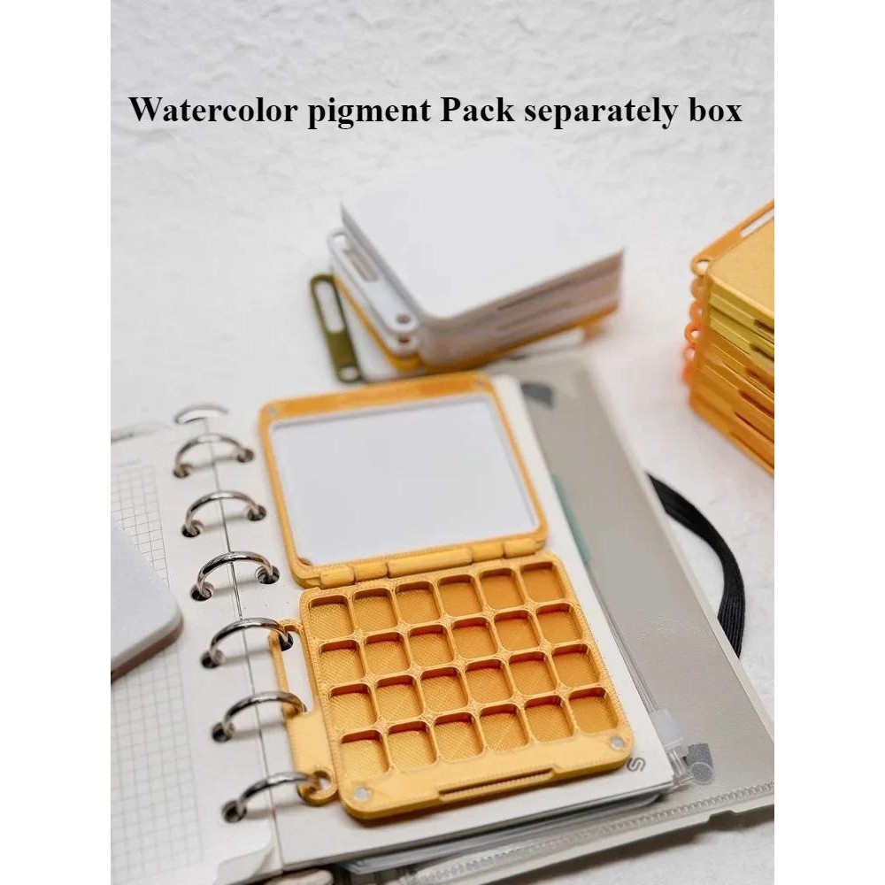 

12 Cells/ 24 Cells Watercolor Pigment Packaged Separately Box Outdoor Sketching Hand Ledger Painting Portable Color Palette