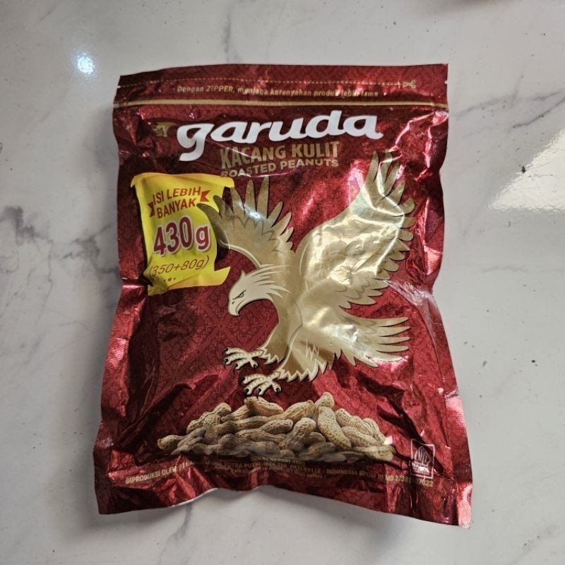 

Kacang Kulit Garuda - Roasted Peanuts 430gr