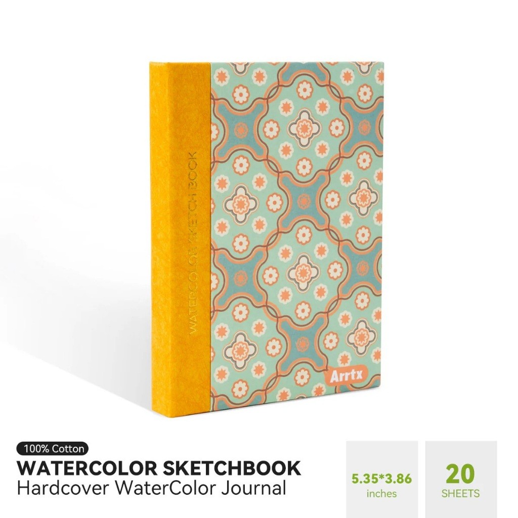 

ARRTX WATERCOLOR JOURNAL SKETCHBOOK HARDCOVER 98X136MM