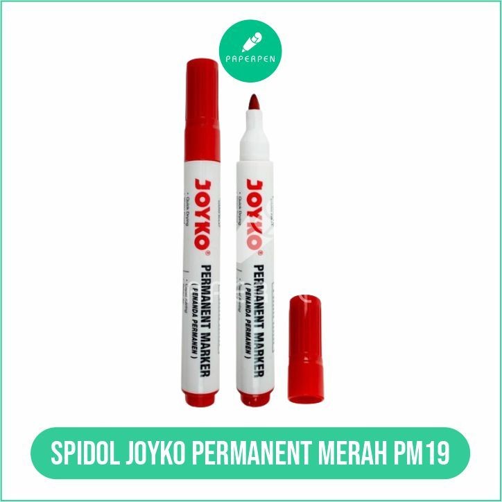 

(PRO_ATK) Spidol Joyko Permanent Merah Pm19