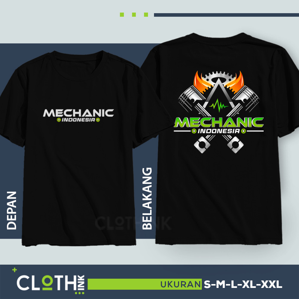 Kaos Mekanik Indonesia kaos mekanik motor bisa custom nama bengkel