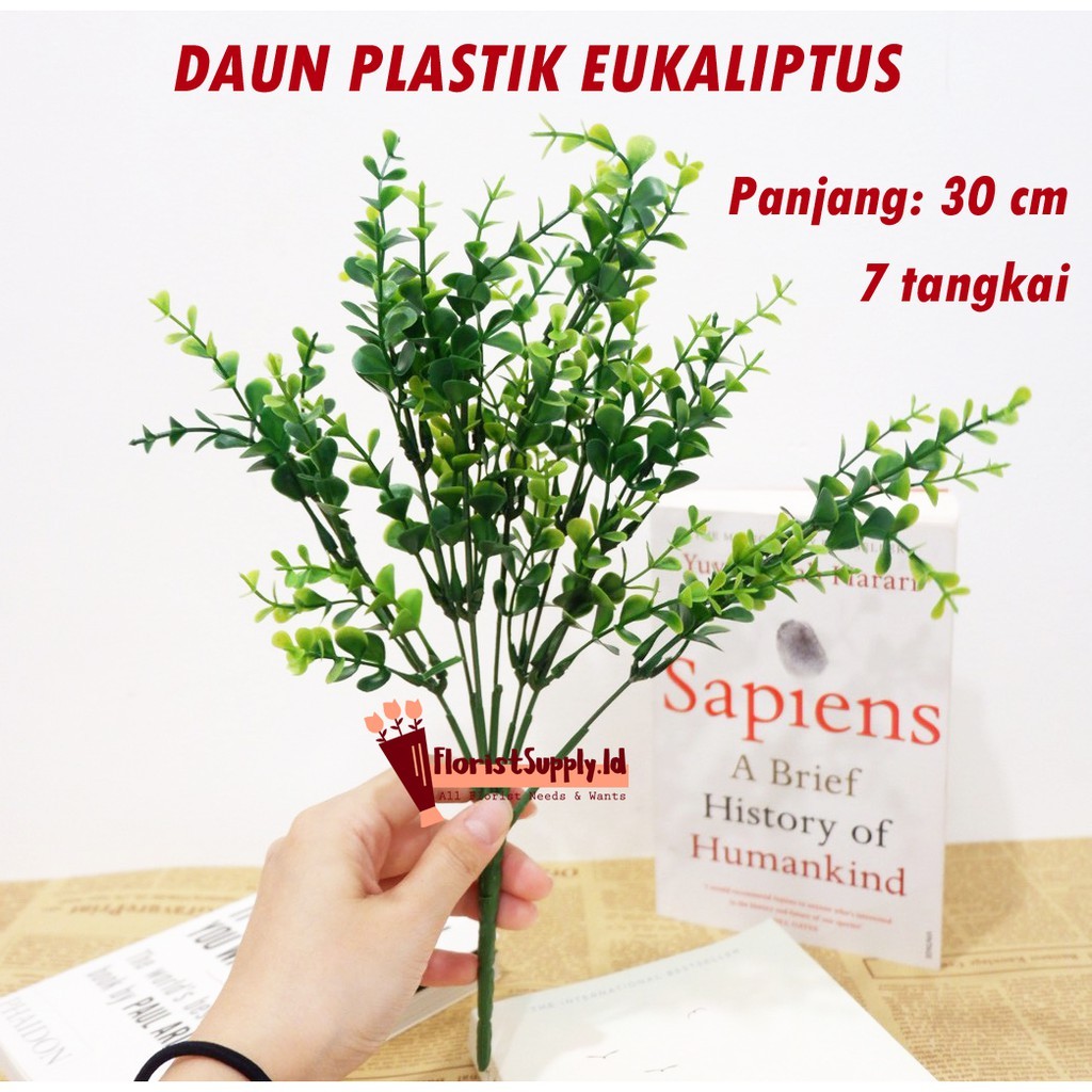 FLOPY - Daun Eukaliptus Plastik - Daun plastik dekorasi