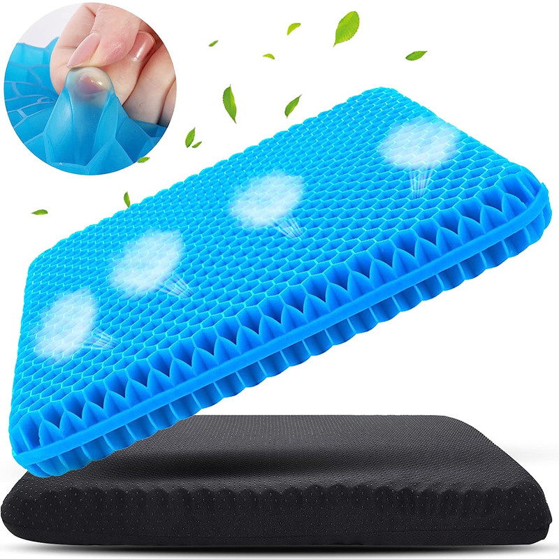 

Elastic Gel Cushion Gel Seat Cushion Honeycomb Car Sofa Cushion Cervical Pain Relief Cushion Elastic Gel Seat for Office Chair