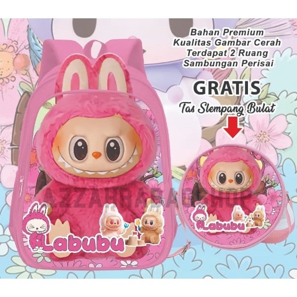 ( Bukan Lokal ) Tas labubu/Tas anak tk perempuan/Tas sekolah anak tk perempuan/Tas anak tk/Tas sekol