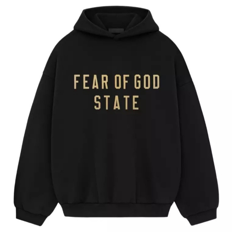 FOG Essentials Black Fleece Hoodie / Hoodie Branded Original