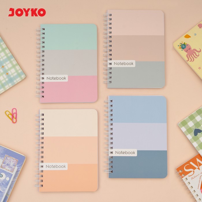 

JOYKO Ruled Notebook Diary Agenda Buku Catatan Bergaris NB-743 A6 Three Color Cover