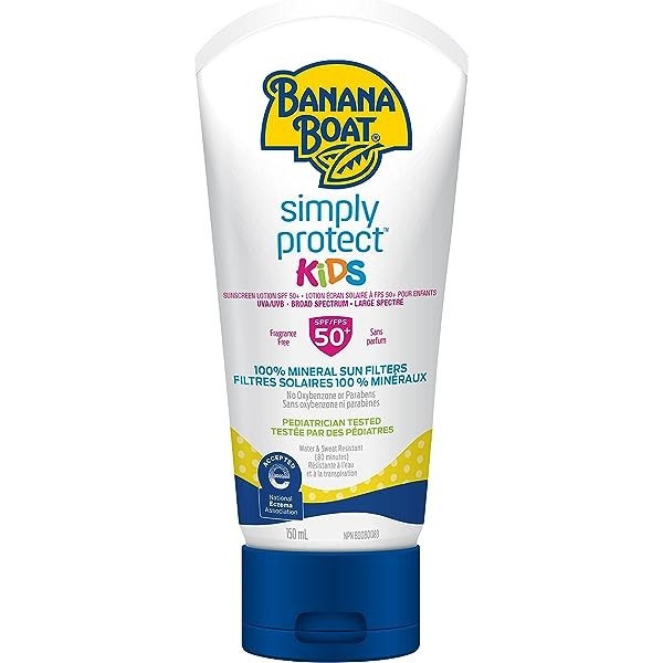 BANANA BOAT Simply Protect Kids Mineral-Based Sunscreen Lotion SPF 50