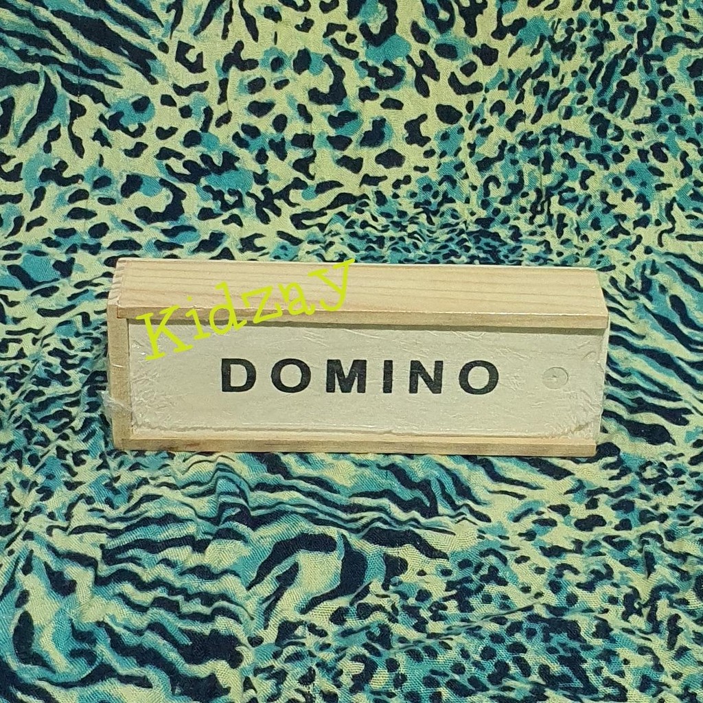 KZ Wooden Domino Balok / Balok Domimo / Batu Gaple Kayu
