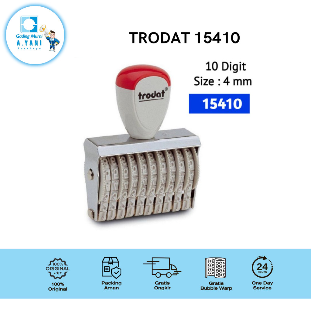 

STEMPEL ANGKA 10 DIGIT TRODAT 15410 - 4 MM