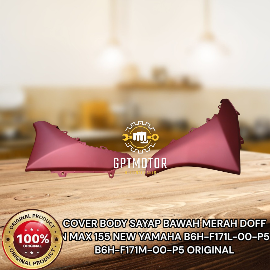 COVER BODY SAYAP BAWAH MERAH DOFF N MAX 155 NEW YAMAHA B6H-F171L-00-P5 B6H-F171M-00-P5 ORIGINAL
