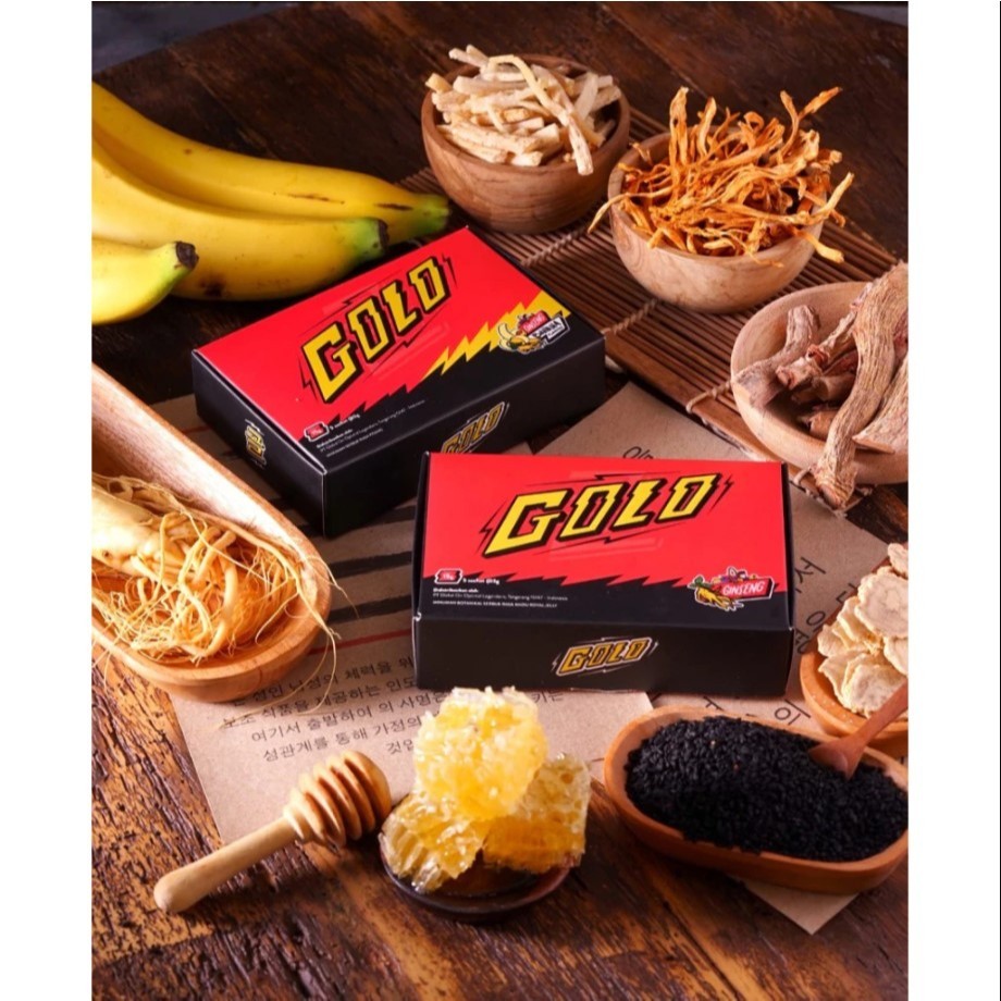

Minuman Serbuk Rasa Pisang & Madu - Golo Original - 1 box isi 5 saset - Minuman Berenergi