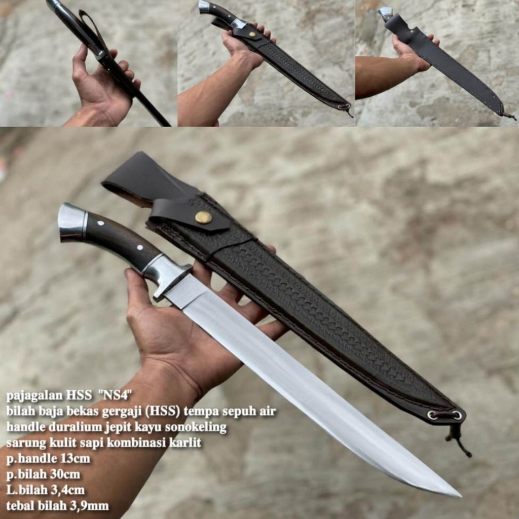 Golok sembelih sapi kerbau hewan kurban bahan baja gergaji HSS  Golok pemotong