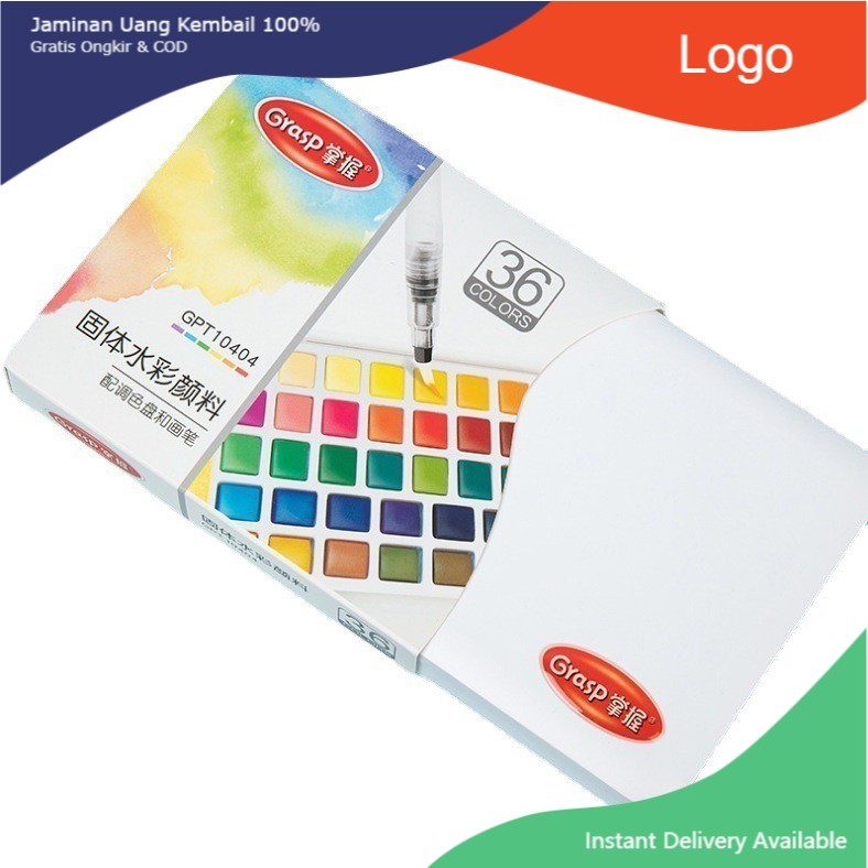 

[AllAreNew] GRASP Solid Watercolor Set Pen / Cat Air Padat / Brush Pen / Cat Air / Doodle Painting ORI MAMAPAO