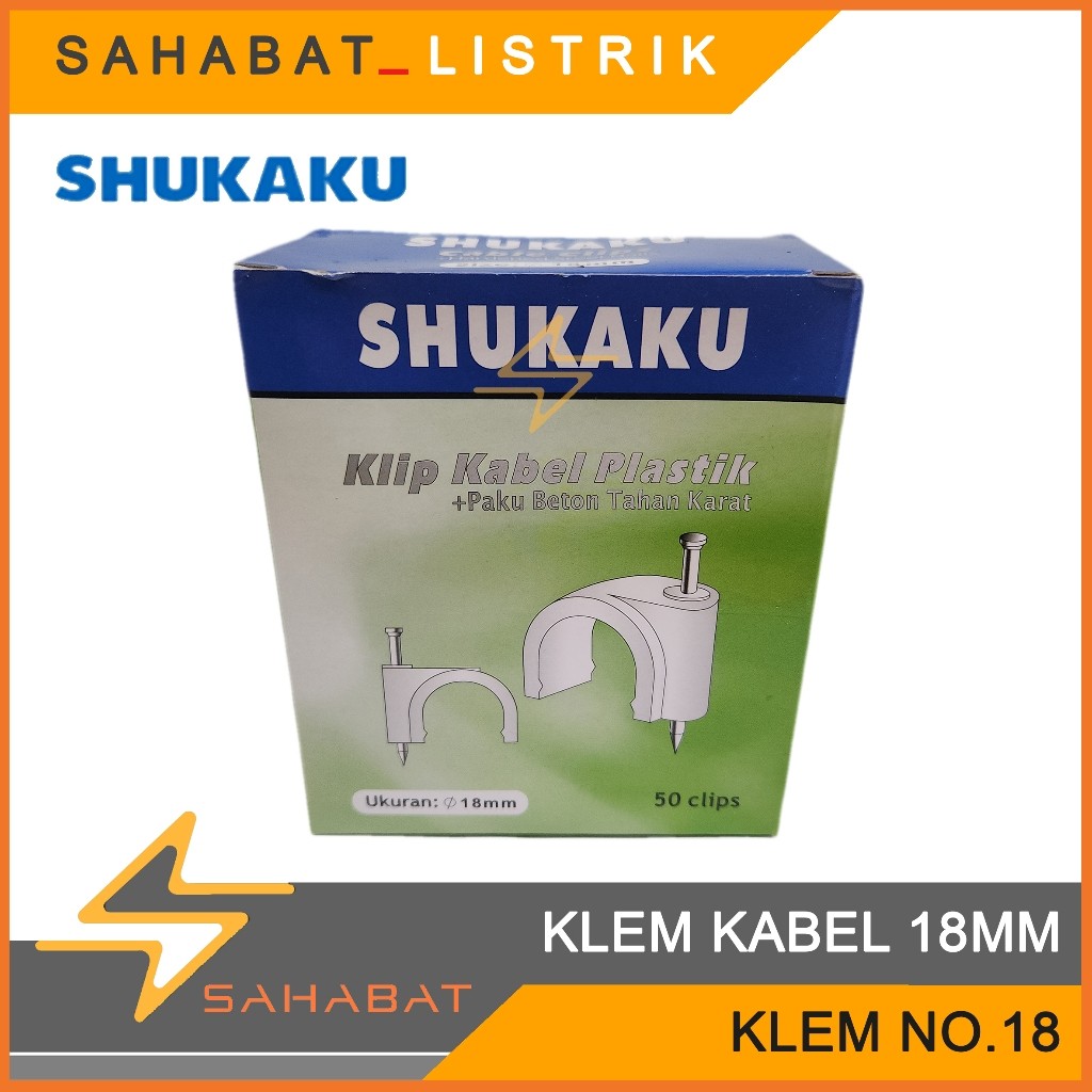 SHUKAKU Klem Kabel Listrik 18mm / KLEM No18