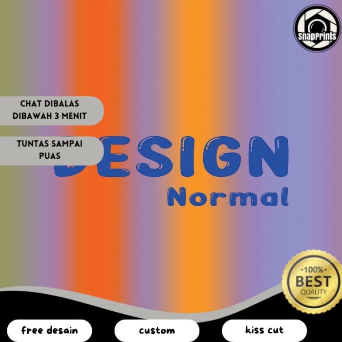 SP  Print Jasa Desain Sticker Logo Stiker Kemasan Makanan Botol Minuman 2X REVISI