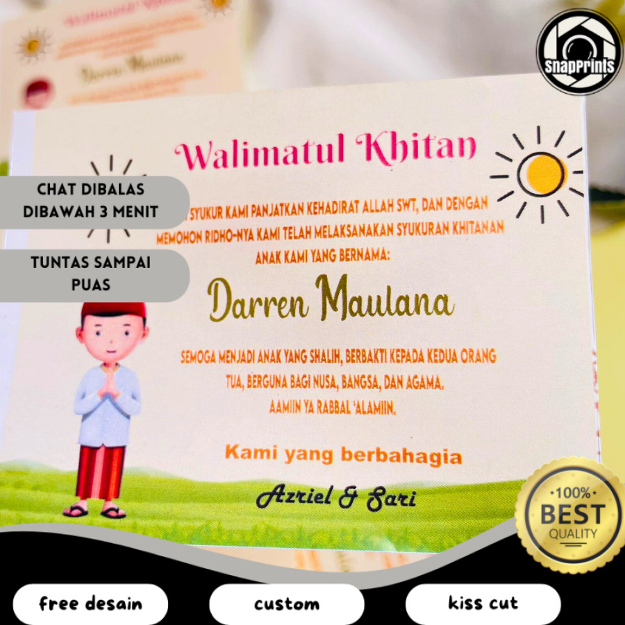 SP STIKER SYUKURAN KHITANAN / STIKER KHITANAN NASI BOX / STIKER TASYAKUR KHITANAN / STIKER KHITAN