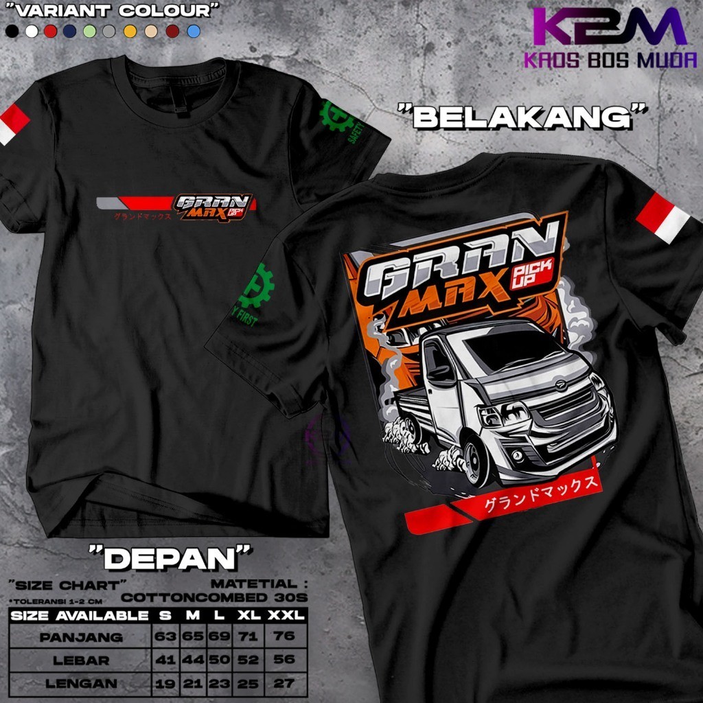 Kaos Grand Max Pickup | Kaos Katun 24s Asli | Baju Kaos Viral Driver Satset | Kaos Pilot Muda Indone