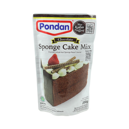 

Sponge Cake Premix Pondan Rasa Coklat 200gr - ABO